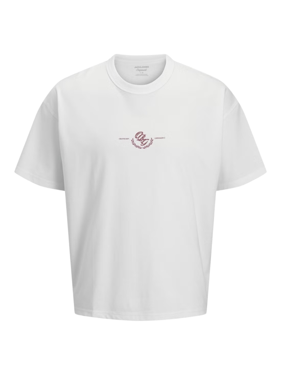 Jack & Jones Sanremo Typo Tee SS Crewneck - Bright White